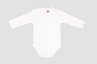 Body dla niemowląt - BODY DŁUGI RĘKAW BIAŁE MAKOMA 80 - miniaturka - grafika 1