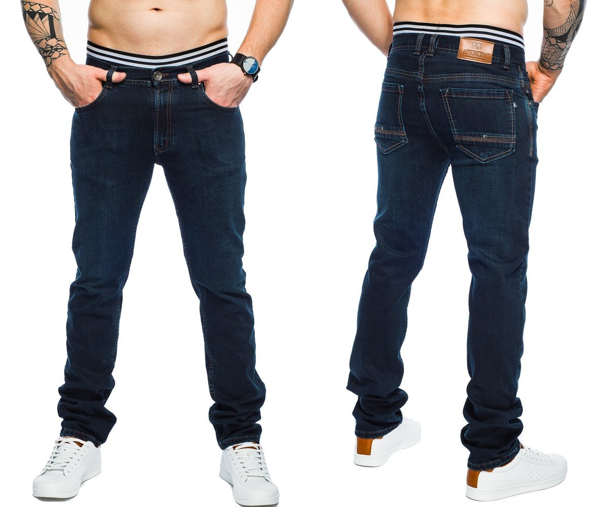 SPODNIE MĘSKIE STANLEY JEANS - 400/013 -106cm L30