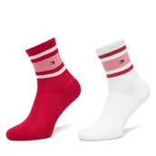 Skarpetki dla dzieci - Zestaw 2 par wysokich skarpet dziecięcych Tommy Hilfiger 701229942 Różowy - miniaturka - grafika 1