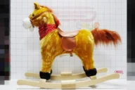 Zabawki na biegunach - Gazelo Koń na biegunach z dźwiękiem Z4239 - miniaturka - grafika 1