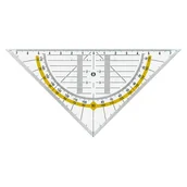 Linijki, ekierki - Leniar Ekierka Geometryczna 16cm 70021 - miniaturka - grafika 1