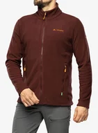 Bluzy sportowe męskie - Bluza polarowa Vaude Rosemoor Fleece Jacket II - dark oak - miniaturka - grafika 1