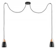 Lampy sufitowe - Lemir Kala Pająk lampa wisząca 2-punktowa czarna O2662 W2 CZA O2662 W2 CZA - miniaturka - grafika 1