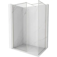 Ścianki i drzwi prysznicowe - Mexen Kioto-XF ścianka prysznicowa Walk-in z ramką 100x80 cm, transparent 10 mm, nikiel szczotkowany - 800-100-202-04-97-080-XF - miniaturka - grafika 1