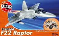 Kolekcjonerskie modele pojazdów - AIRFIX Model plastikowy QUICKBUILD F-22 Raptor GXP-651559 - miniaturka - grafika 1