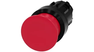 Siemens Przycisk grzybkowy 22mm okrągły tworzywo czerwony 30mm z samopowrotem 3SU1000-1AD20-0AA0 3SU1000-1AD20-0AA0 - Inne akcesoria elektryczne - miniaturka - grafika 1