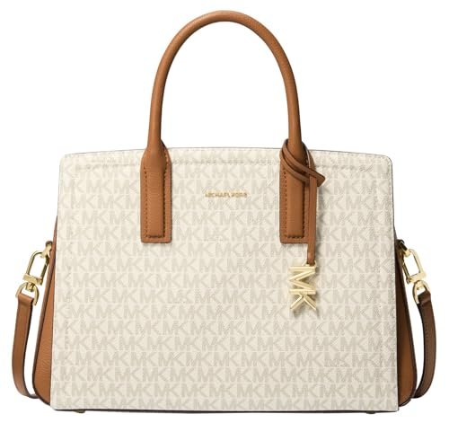 Michael Kors Damska torebka Md Satchel, 1 x 1 x 1, Sprzęt w złotym odcieniu/wanilia/żołądź, Rozmiar Uniwersalny