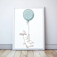 Plakaty - Plakat Króliczek format A4 - miniaturka - grafika 1