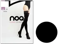 Skarpetki damskie - Kryjące Pończochy Samonośne 60 Den Nero 2 - miniaturka - grafika 1