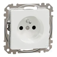 Gniazdka elektryczne - Gniazdo pojedyncze z uziemieniem, 2P+PE z przesłonami, biały SEDNA DESIGN - miniaturka - grafika 1