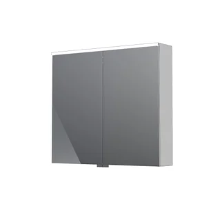 Szafka łazienkowa wisząca z lustrem Oristo Geo 80 cm chrom połysk KI01-SGL2D-80-99 - Szafki łazienkowe - miniaturka - grafika 1