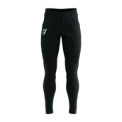 Spodnie sportowe damskie - COMPRESSPORT Spodnie biegowe SEAMLESS PANTS black melange - miniaturka - grafika 1