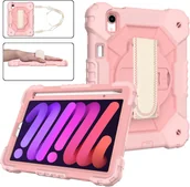 Etui do tabletów - Etui do ipad pro 11/air 5/4 z podstawką i paskiem na ramię różowe - miniaturka - grafika 1