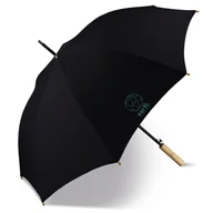Parasole - Happy Rain Earth 61101 Long AC Black parasol damski czarny - miniaturka - grafika 1
