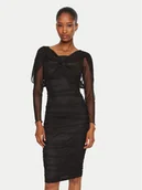 Sukienki - Rinascimento Sukienka koktajlowa CFC0121017003 Czarny Slim Fit - miniaturka - grafika 1