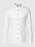 Koszule męskie - Koszula biznesowa o kroju body fit z fakturowanym wzorem model ‘Royal’ - miniaturka - grafika 1