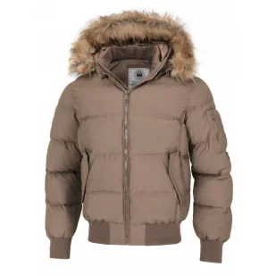 Kurtka zimowa z kapturem Pit Bull Burnt '24 - Piaskowa - Odzież taktyczna i umundurowanie - miniaturka - grafika 1