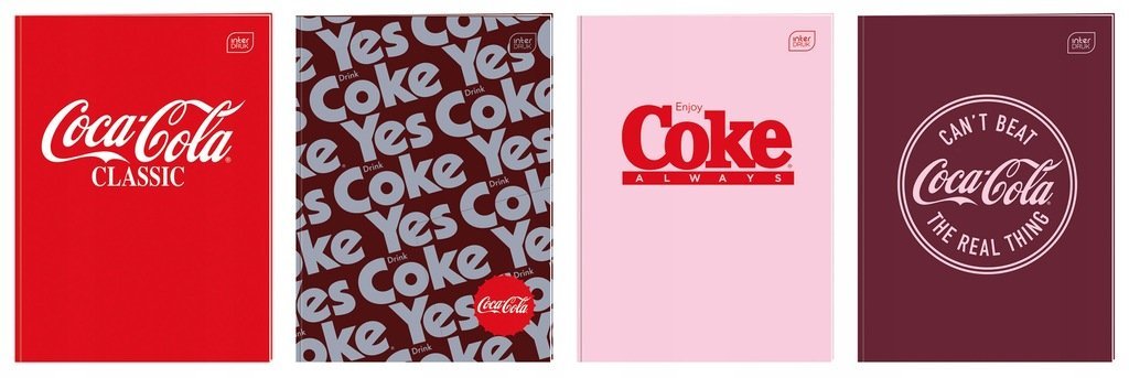 Zeszyt A6 do słówek 32 kartki Coca-Cola Interdruk Hybrid języki obce