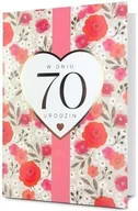 Kartki okolicznościowe i zaproszenia - Karnet B6 Urodziny 70 - artykuł papierniczy - miniaturka - grafika 1