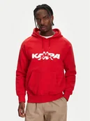 Bluzy męskie - Kappa Bluza Nhayma 341V57W Czerwony Regular Fit - miniaturka - grafika 1