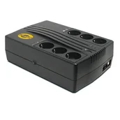 Listwy zasilające - Orvaldi Listwa zasilająca ZASILACZ listwa UPS 900 SP AVR moc 900VA/540W 6xEU schuko 1xUSB 2xRJ-45 czarny 1090SP - miniaturka - grafika 1