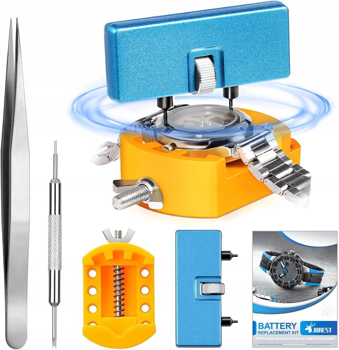 ZESTAW DO WYMIANY BATERII W ZEGARKU NARZĘDZIE DO OTWIERANIA ZEGARKA PĘSETA