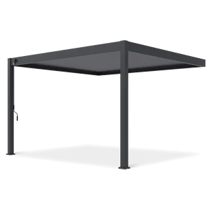 Pergola aluminiowa DELUXE Wall 3,6x4 Anthracite - Gutroof - Kratki i pergole - miniaturka - grafika 1