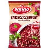 Zupy w płynie - Amino Zupa błyskawiczna barszcz czerwony z majerankiem 66 g - miniaturka - grafika 1