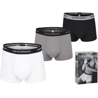 Majtki męskie - Emporio Armani bokserki męskie, 3 pack, 111357 CC717 02910 rozmiar S - miniaturka - grafika 1