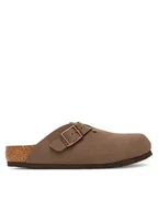 Buty dla chłopców - Birkenstock Klapki Boston Kids 1030809 S Brązowy - miniaturka - grafika 1
