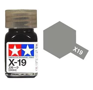 Tamiya Enamel 80019 X-19 Smoke 10Ml - Akcesoria i części modelarskie - miniaturka - grafika 1