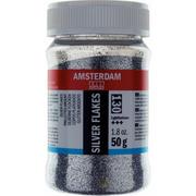 Pozostałe akcesoria dla plastyków - Talens Srebrne płatki Amsterdam 130 24263130 - miniaturka - grafika 1