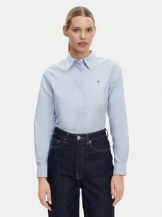 Tommy Hilfiger Koszula WW0WW46111 Niebieski Relaxed Fit - Koszule damskie - miniaturka - grafika 1