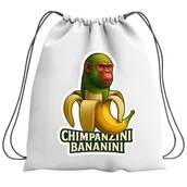 Plecaki szkolne i tornistry - Plecak Worek Brainrot Chimpanzini Bananini Szkolny Na Buty WF Obuwie - miniaturka - grafika 1