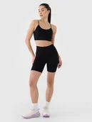 Spodenki damskie - 4F Legginsy kolarki bezszwowe treningowe damskie - czarne M/L - miniaturka - grafika 1