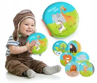 Zabawki sensoryczne - Moja pierwsza książeczka książka dla dzieci do kąpieli zwierzęta dźwięk - miniaturka - grafika 1