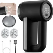 Golarki do ubrań - DUŻA MOCNA GOLARKA DO UBRAŃ 2000mAh 3xOSTRZE 5 WAT + KABEL USB-C I PĘDZELEK - miniaturka - grafika 1