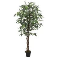 Sztuczne kwiaty - vidaXL Sztuczny klon, 224 liście, 80 cm, zielony - miniaturka - grafika 1