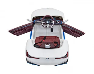 Autko BMW i4 na akumulator dla dzieci Biały + Wolny Start + EVA + Ekoskóra + Audio LED + Pilot - Pojazdy elektryczne dla dzieci - miniaturka - grafika 13