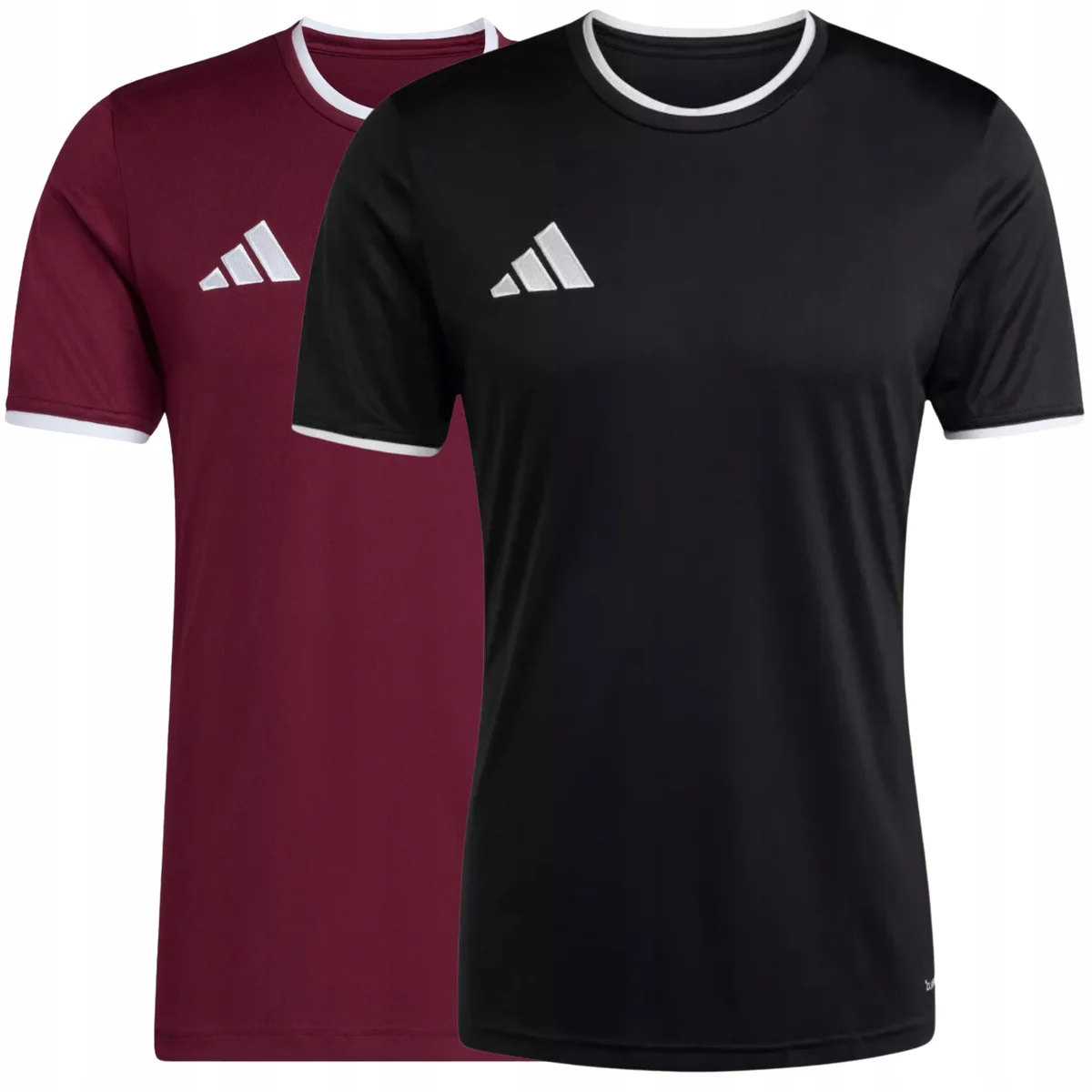 Adidas Zestaw Męski Komplet Koszulka Czarna + Bordowa T-shirt r. XL