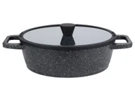 Patelnie - LIVARNO home Patelnia do serwowania z odlewu aluminiowego, Ø 28 cm (Granitowy/czarny) - miniaturka - grafika 1