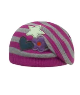 Czapki damskie - Czapka dziewczęca, szaro-różowa, Döll - miniaturka - grafika 1