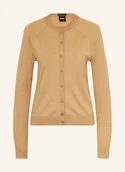 Swetry damskie - Boss Kardigan Fonami beige - BOSS - miniaturka - grafika 1