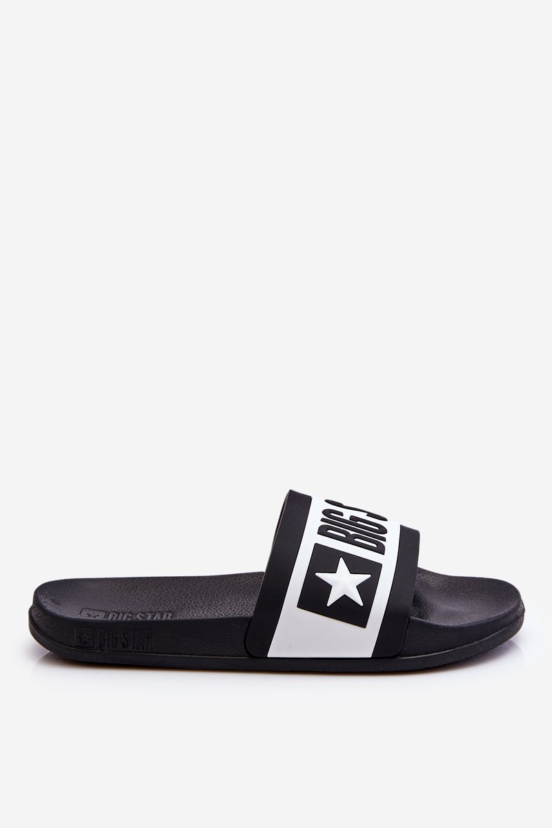 Damskie Klasyczne Klapki Big Star LL274739 Czarne-40