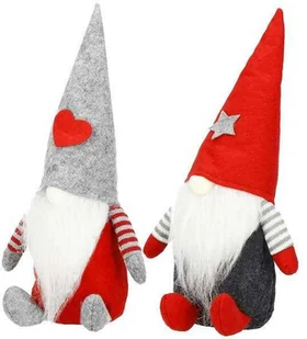 Para skrzatów 26cm ozdoba świąteczna, krasnal świąteczny, gnom - Ozdoby bożonarodzeniowe - miniaturka - grafika 1