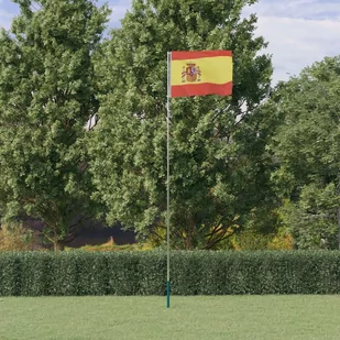 Lumarko Flaga Hiszpanii z masztem, 5,55 m, aluminium - Flagi i akcesoria - miniaturka - grafika 1