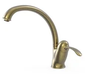 Baterie kuchenne - Bateria stojąca TRES jednouchwytowa kuchenna Mosiądz antyczny 24244101LV - miniaturka - grafika 1