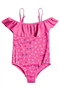 Stroje kąpielowe dla dziewczynek - Roxy jednoczęściowy strój kąpielowy dziecięcy kolor fioletowy - grafika 1