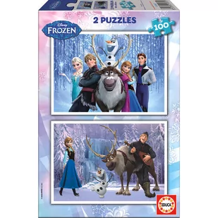 Lider Serwis Zbigniew Raszka Puzzle kraina lodu 2 x 100 elementów - Puzzle - miniaturka - grafika 1