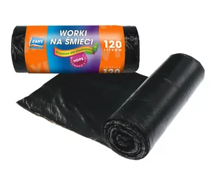 Worki Na Śmieci Segregacji Czarne 120 L 10 szt - Worki na śmieci - miniaturka - grafika 1